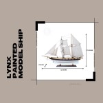 T135 Lynx Painted Tall Ship Model 